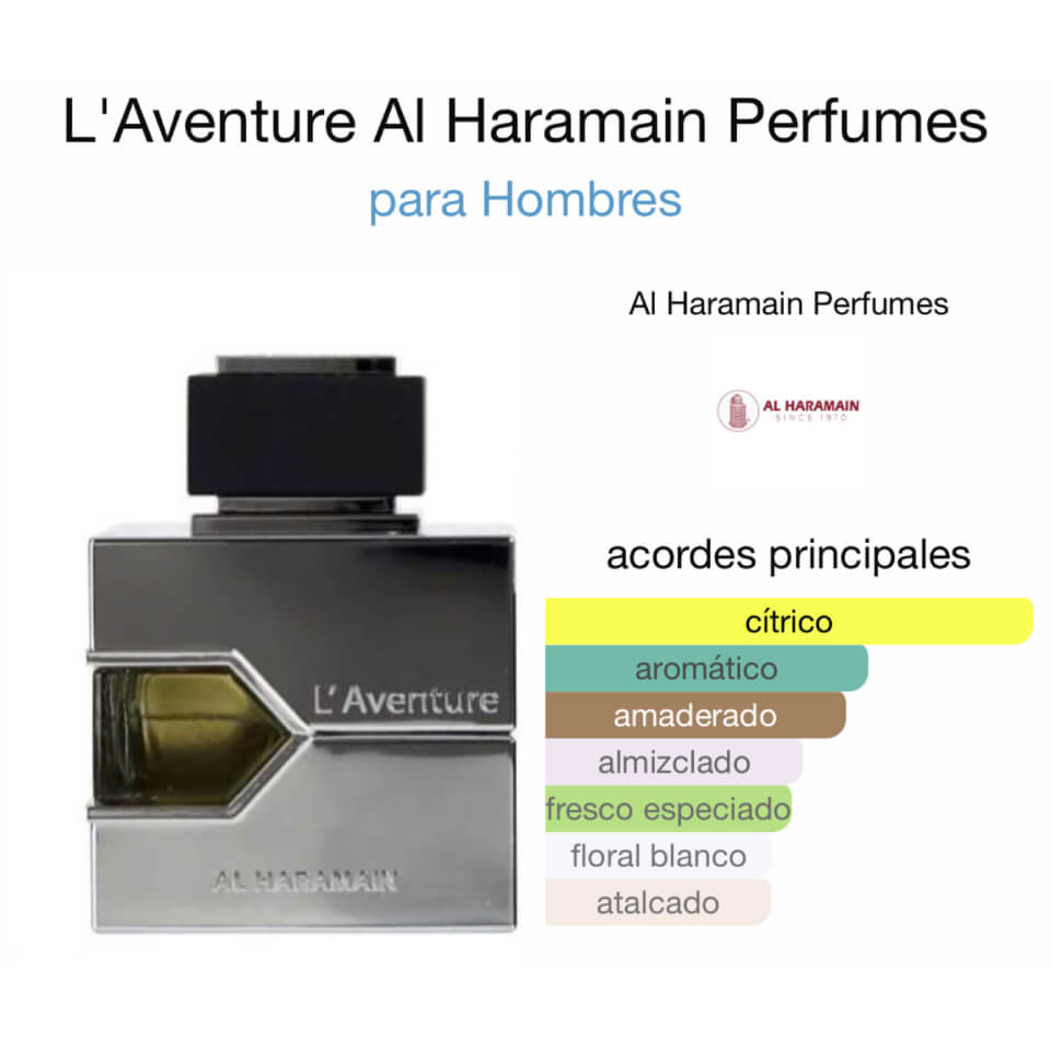 Al Haramain L'Aventure Homme Eau de Parfum 100 ml - Imagen 2
