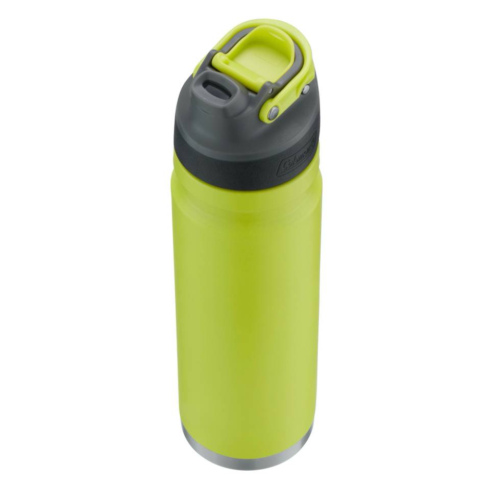 Coleman Botella térmica Freeflow de Acero Inoxidable - Aislamiento Cerámico - 24 oz - Verde limón - Imagen 2