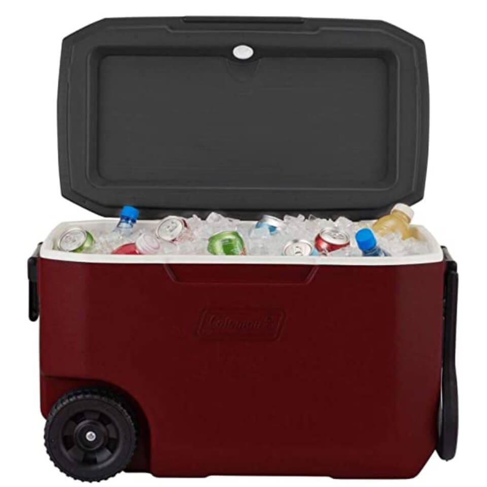 Coleman Hielera con ruedas Xtreme 5- 62 Qt - Roja - Imagen 7