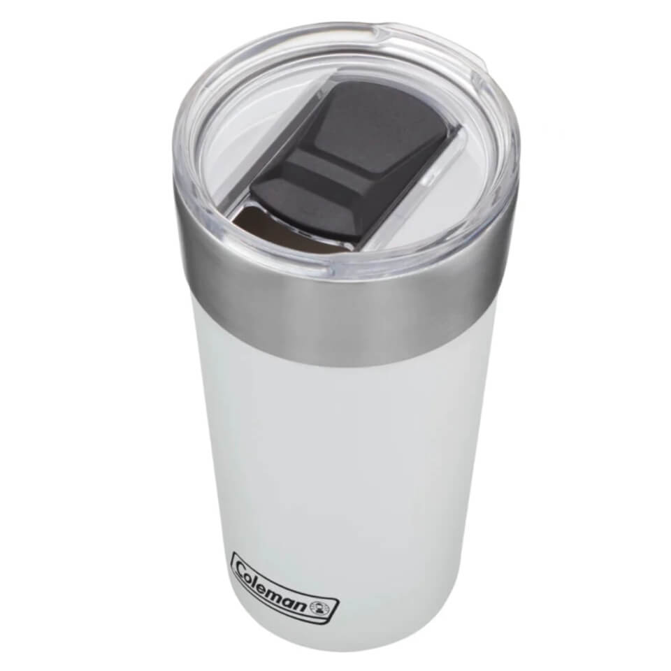 Coleman Vaso térmico de acero inoxidable Brew - 20 onzas - Blanco - Imagen 2