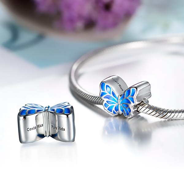 Charm Mariposa Morpho Costa Rica - Imagen 4