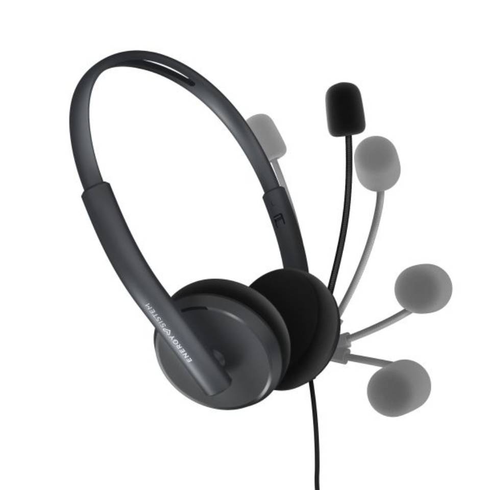 Energy Sistem Audífonos Oficina Headset Office 2 Anthracite - Imagen 3