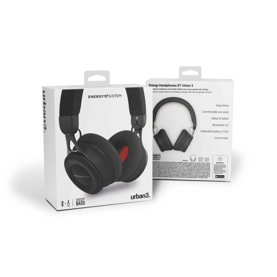 Energy Sistem Audífonos BT Urban Black - Imagen 5