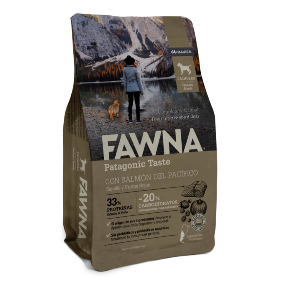 FAWNA Alimento para cachorro raza mediana y grande - Salmón&Pollo - 7.5 kg