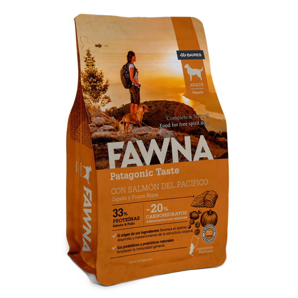 FAWNA Alimento para perro adulto raza pequeña - Salmón&Pollo - 3 kg