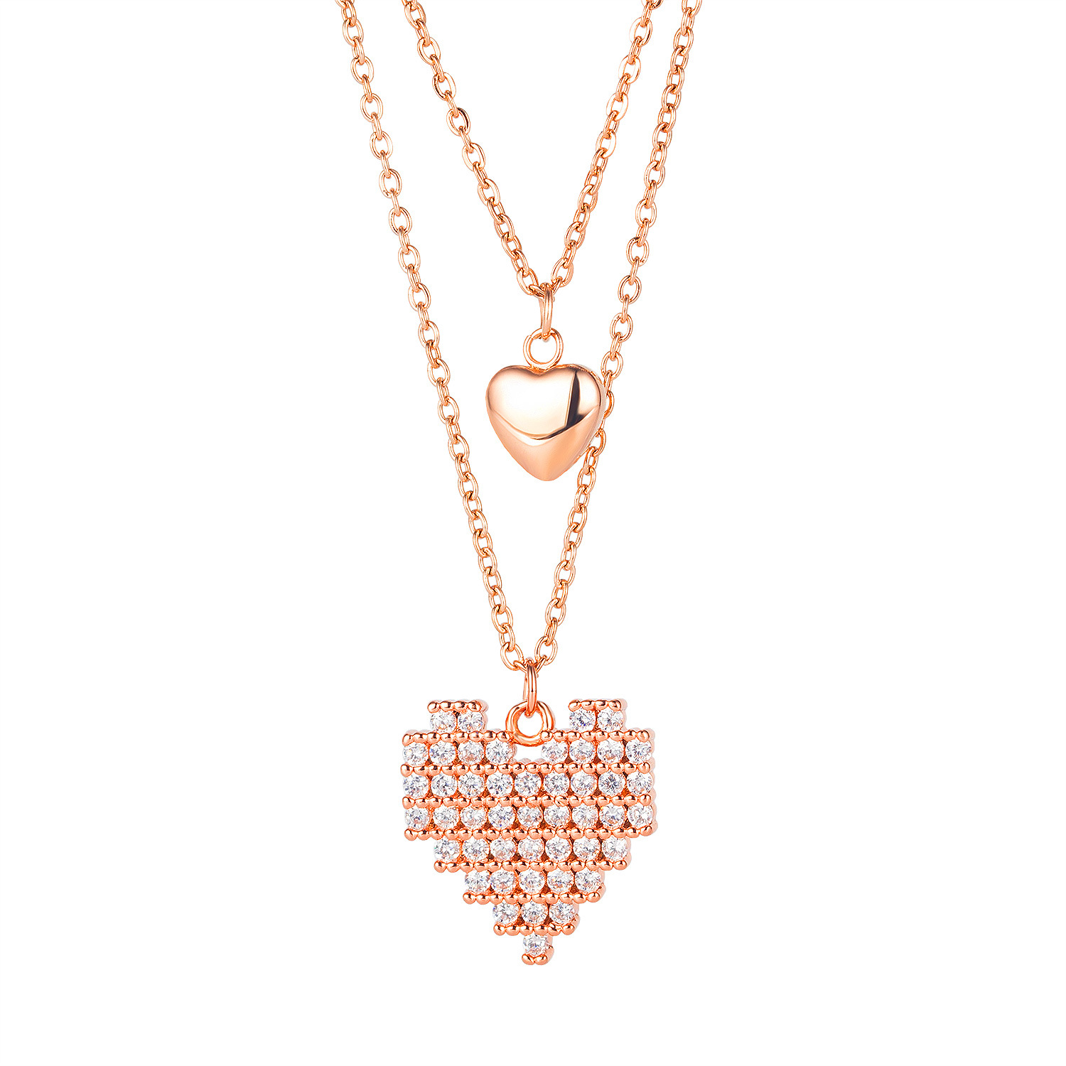 Collar Corazón Deslumbrante Acero