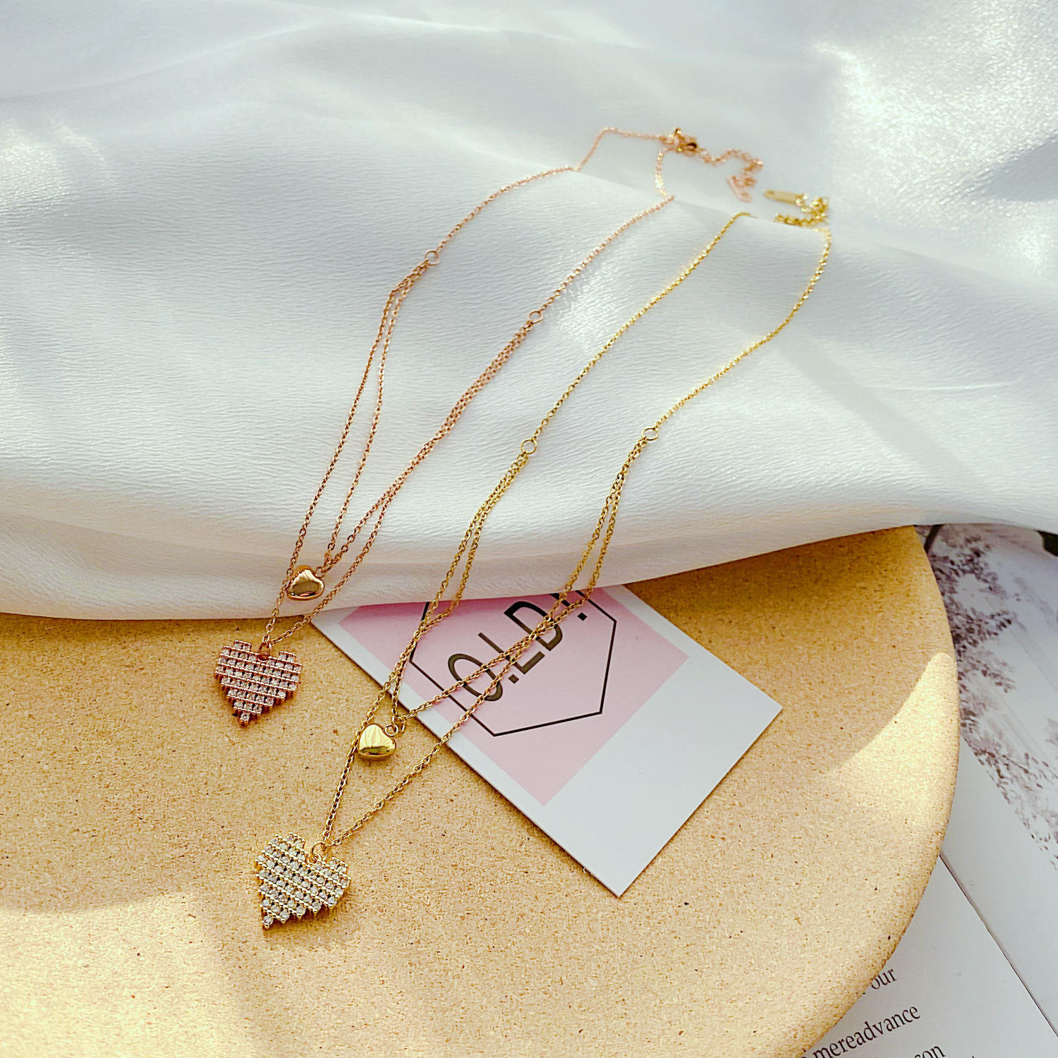 Collar Corazón Deslumbrante Acero - Imagen 3