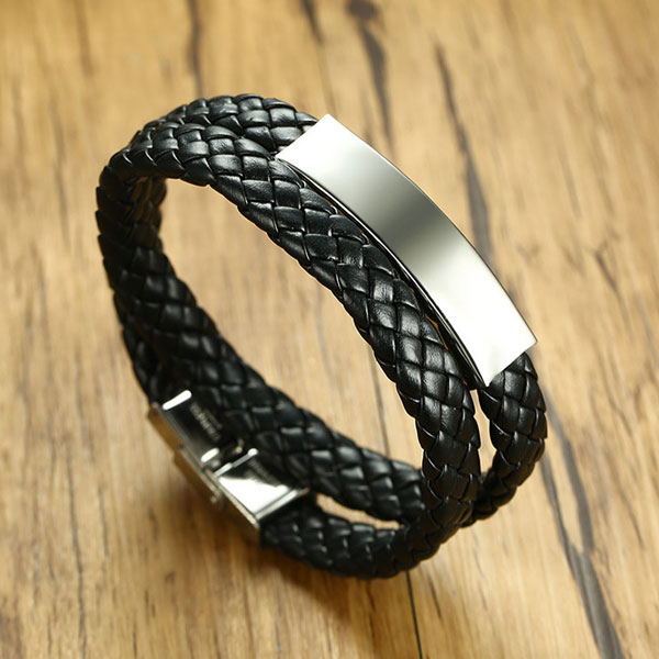 Brazalete Cuero Poder, Acero - Imagen 2