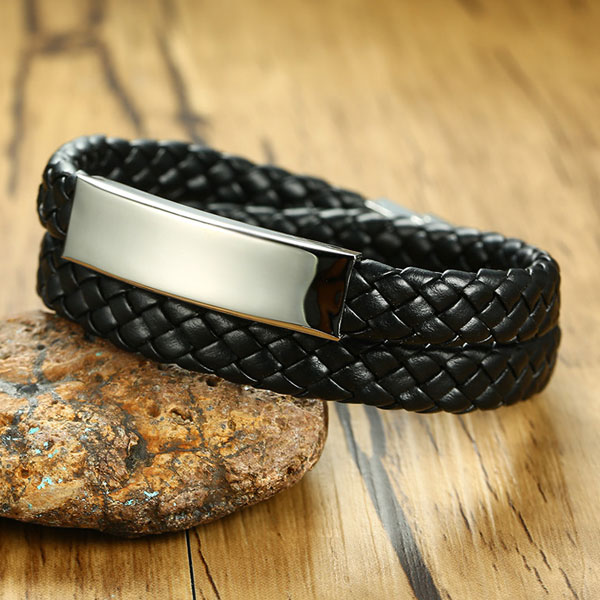 Brazalete Cuero Poder, Acero - Imagen 3