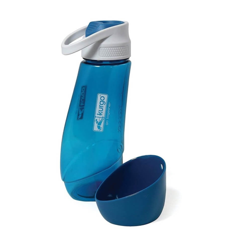 Kurgo Botella con tazón para perro Gourd H2O - Azul - Imagen 2