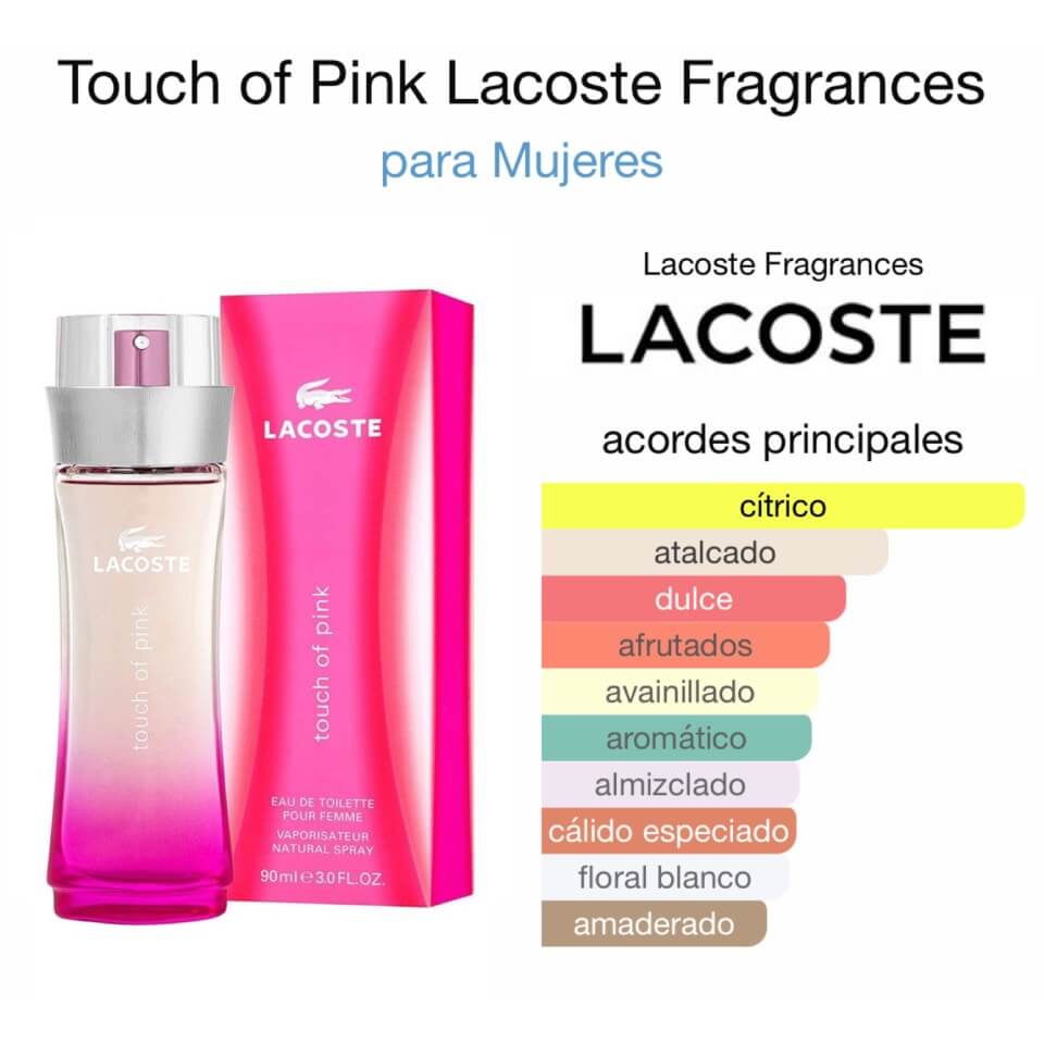 Lacoste perfume Touch of Pink para mujer 90 ml - Imagen 2