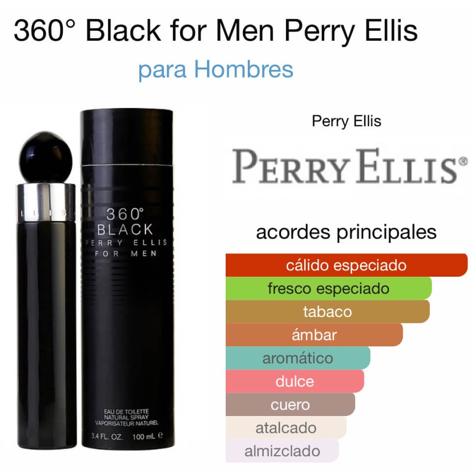 Perry Ellis 360° Black for Men 100 ml - Imagen 2