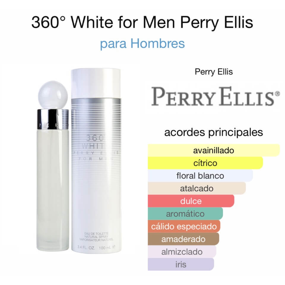 Perry Ellis 360° White for Men 100 ml - Imagen 2