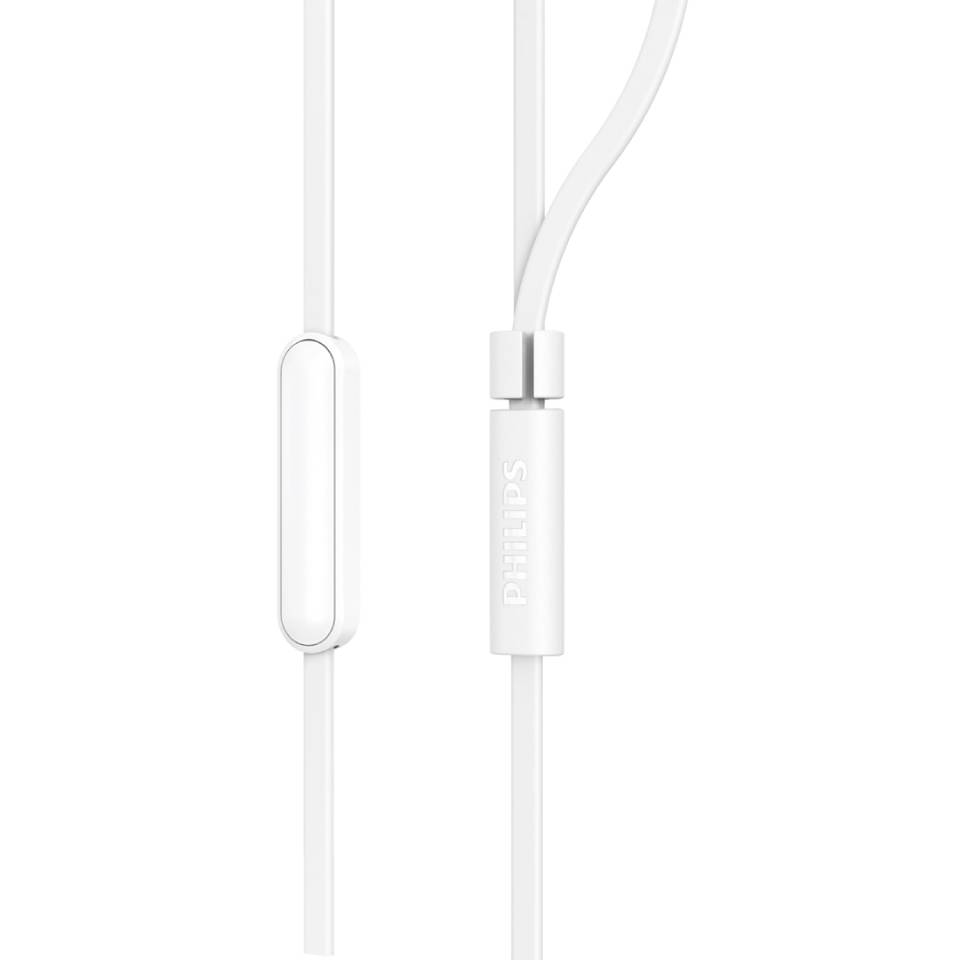 Philips Audífonos Intrauditivos TAE1105WT con Micrófono - Blanco - Imagen 3