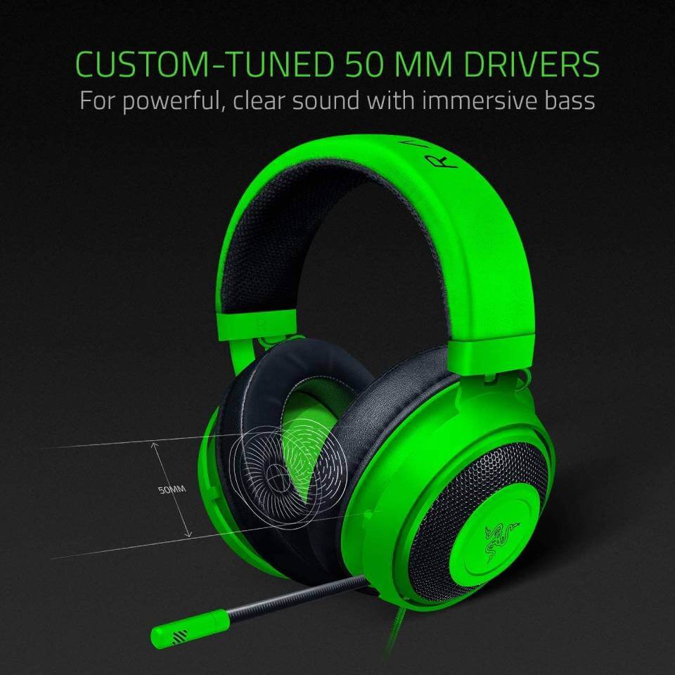 Razer Kraken -Audífonos Gaming de Diadema - Verde - Imagen 4