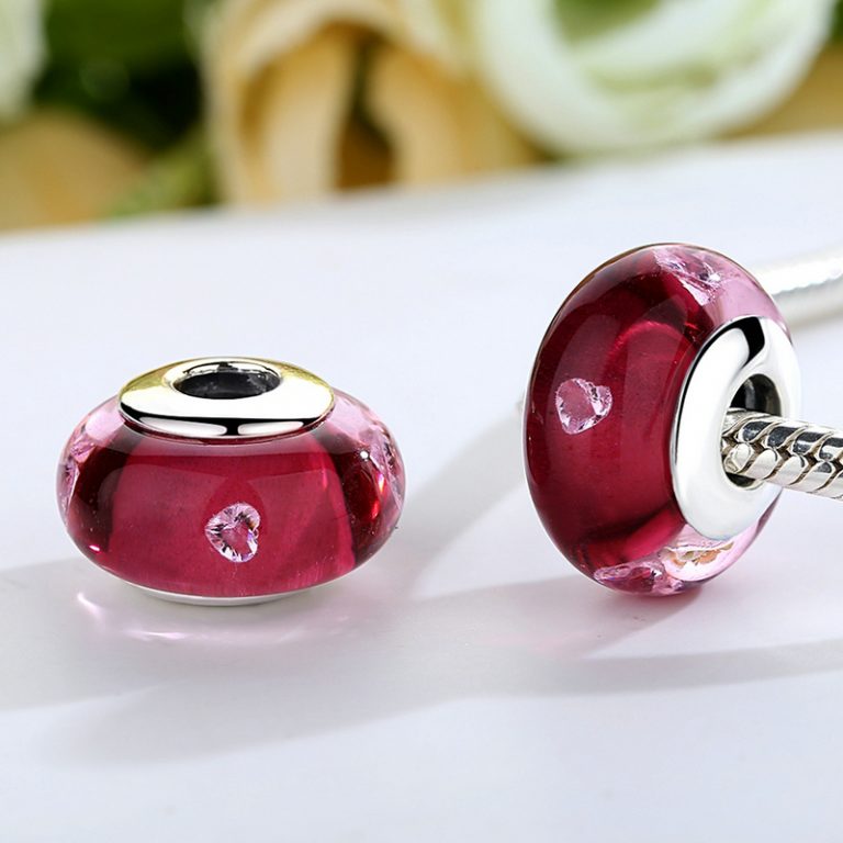 Charm Murano Burbujeante Cristal Rojo - Imagen 2