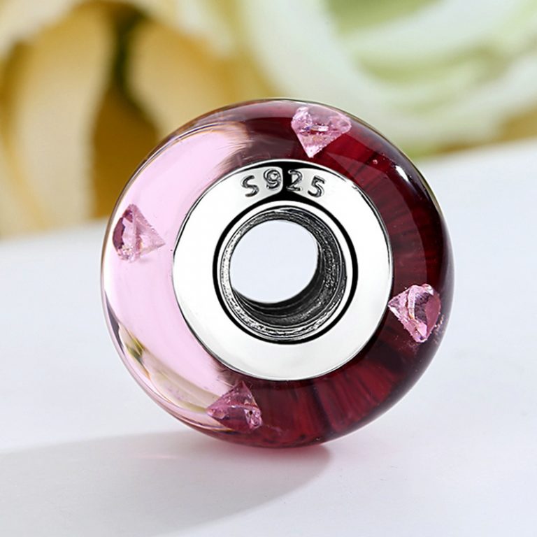 Charm Murano Burbujeante Cristal Rojo - Imagen 3