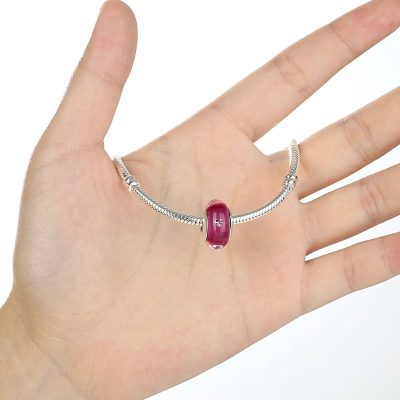 Charm Murano Burbujeante Cristal Rojo - Imagen 4