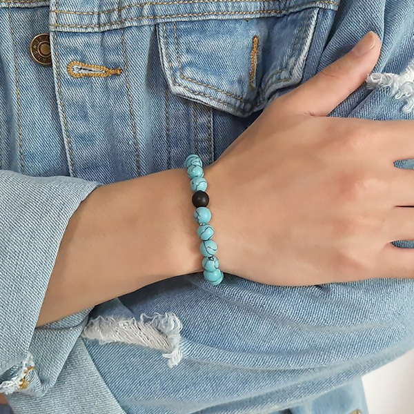 Duo Pulseras Unisex Piedras Naturales - Imagen 4