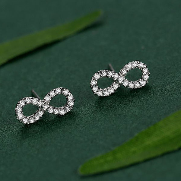 Aretes Infinito Brillante - Imagen 2