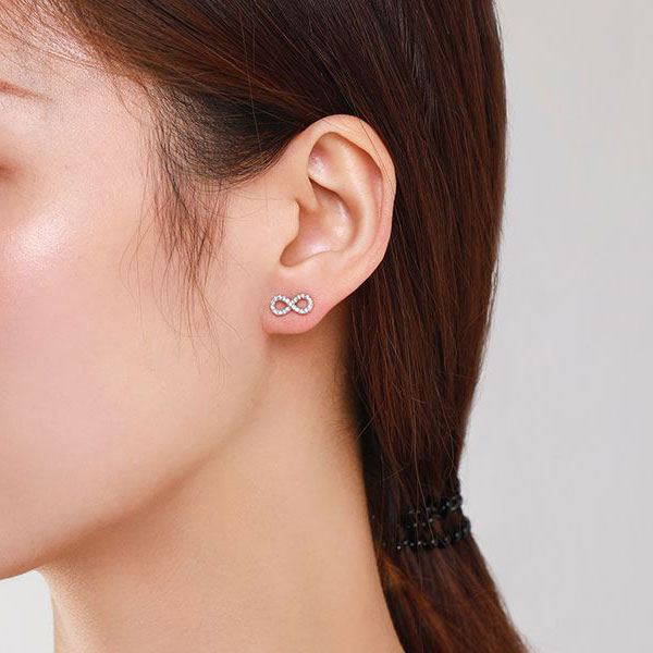 Aretes Infinito Brillante - Imagen 4