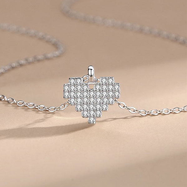 Collar Corazón Destellante - Imagen 2
