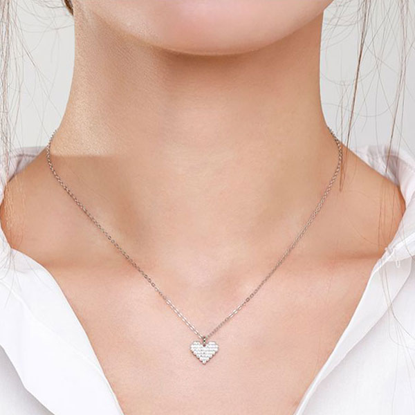 Collar Corazón Destellante - Imagen 4
