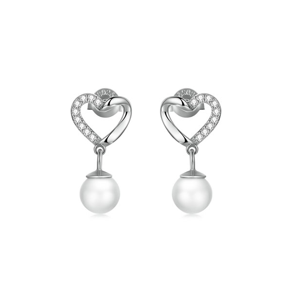 Aretes Corazones Radiantes