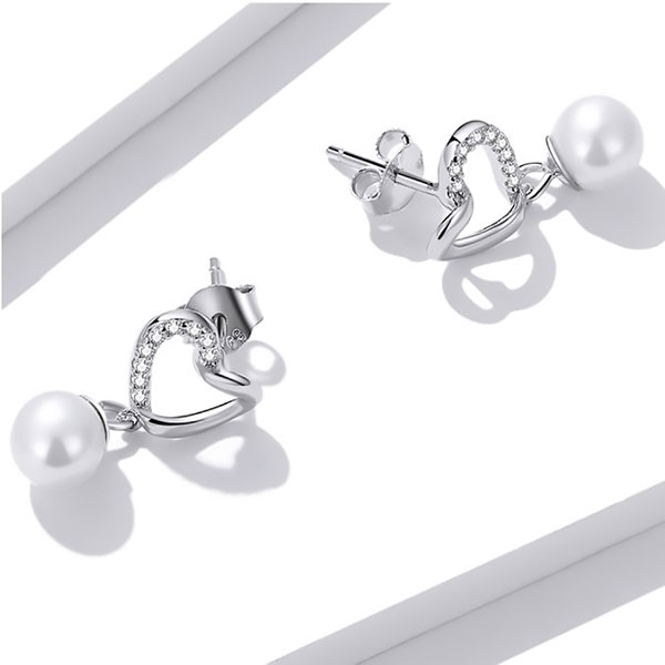Aretes Corazones Radiantes - Imagen 2