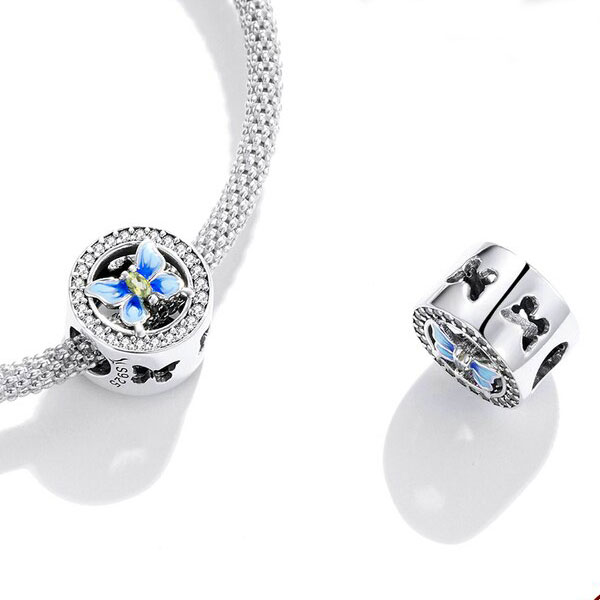 Charm Medallita de Mariposa - Imagen 3