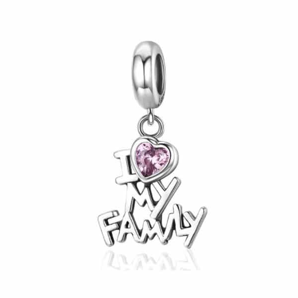 Charm Colgante Amo a mi Familia