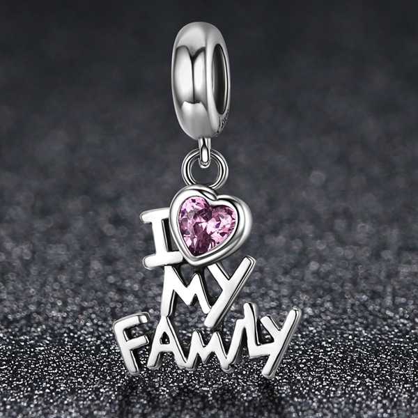 Charm Colgante Amo a mi Familia - Imagen 2