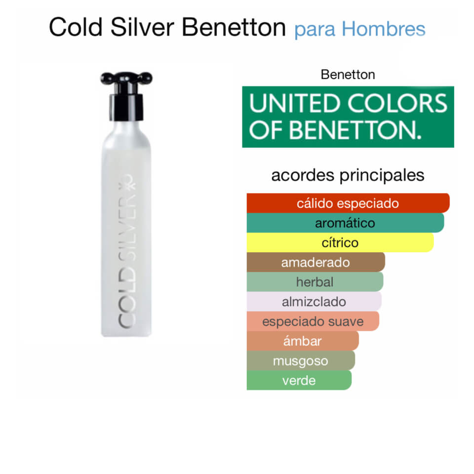 Benetton Cold Silver 100 ml - Imagen 2