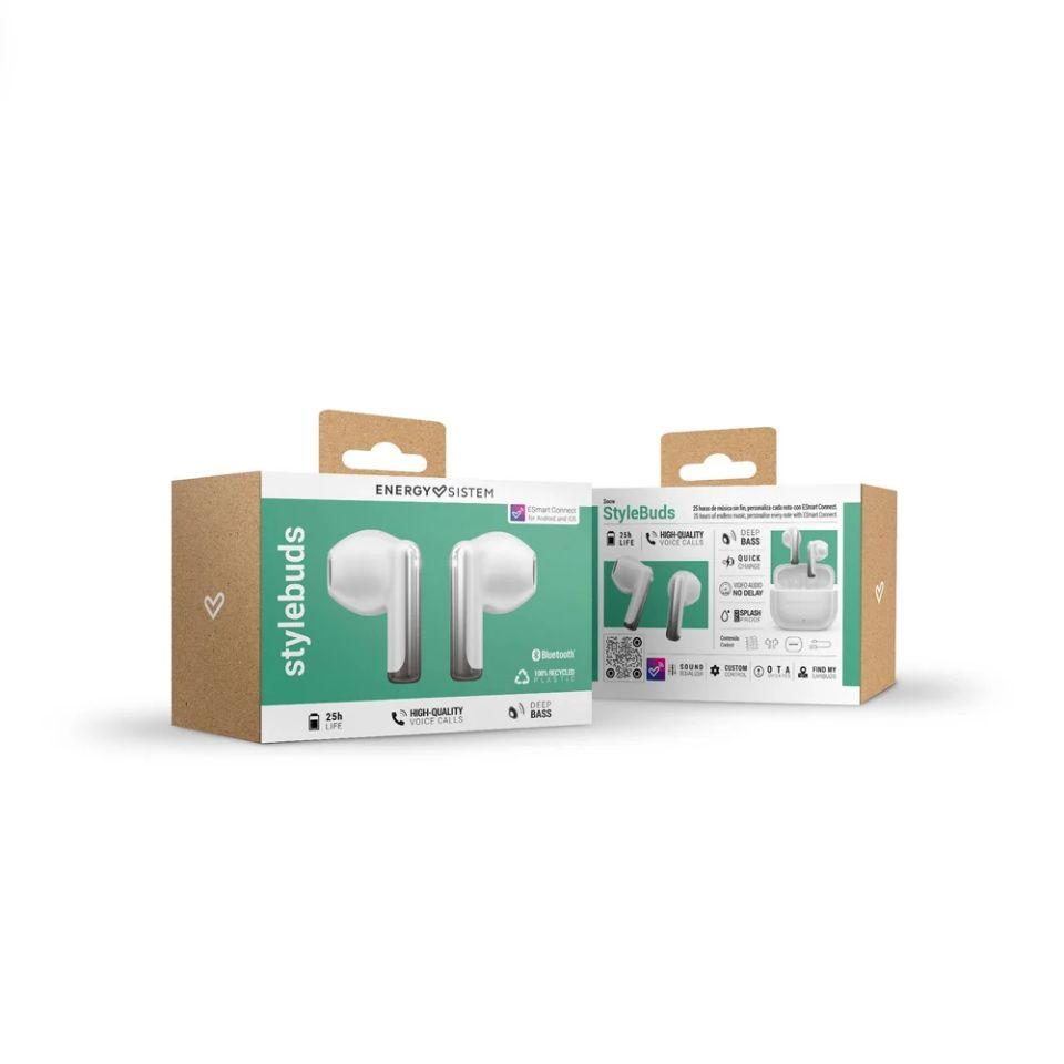 Energy Sistem Audífonos Inalámbricos StyleBuds Blanco 3