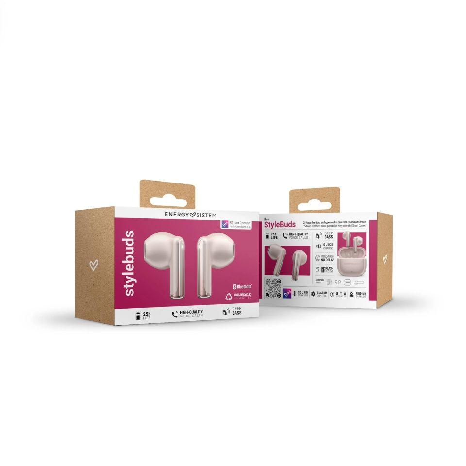 Energy Sistem Audífonos Inalámbricos StyleBuds Rose 3